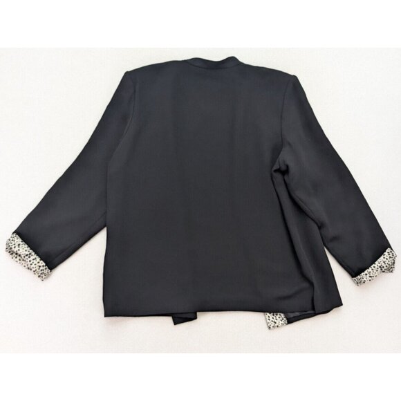 Coldwater Creek Women's Blazer Suit Jacket SIze 18 Black Business Career - Picture 11 of 12